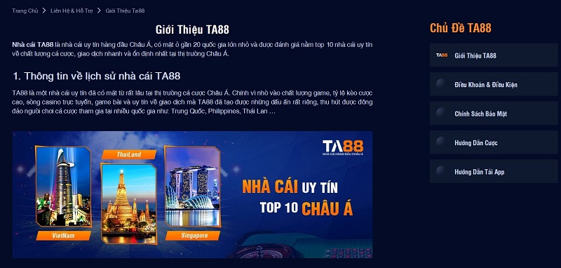 Đánh giá chi tiết nhà cái TA88 có tốt, có uy tín không? Ưu và nhược điểm của TA88 - Ảnh 3