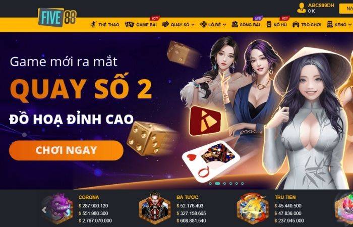 Nhà Cái Five88 - Cổng Game Cá Cược Lô Đề Chuyên Nghiệp Châu Á